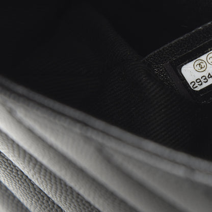 Chanel Caviar Chevron Quilted Mini Coco Handle Flap So Black 9 of 11