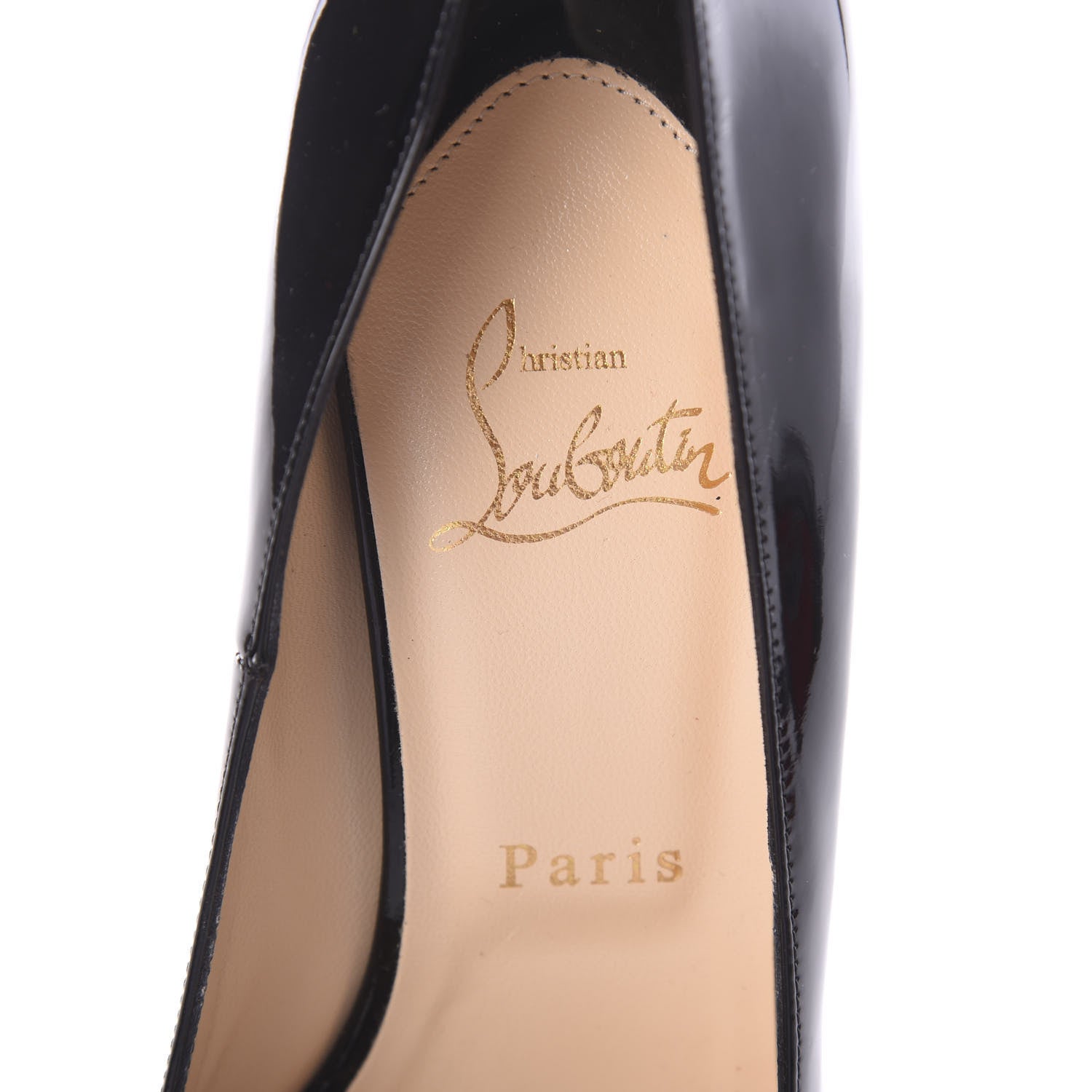 Christian Louboutin Patent Mille Dam 120 Pumps 40.5 Black 5 of 7