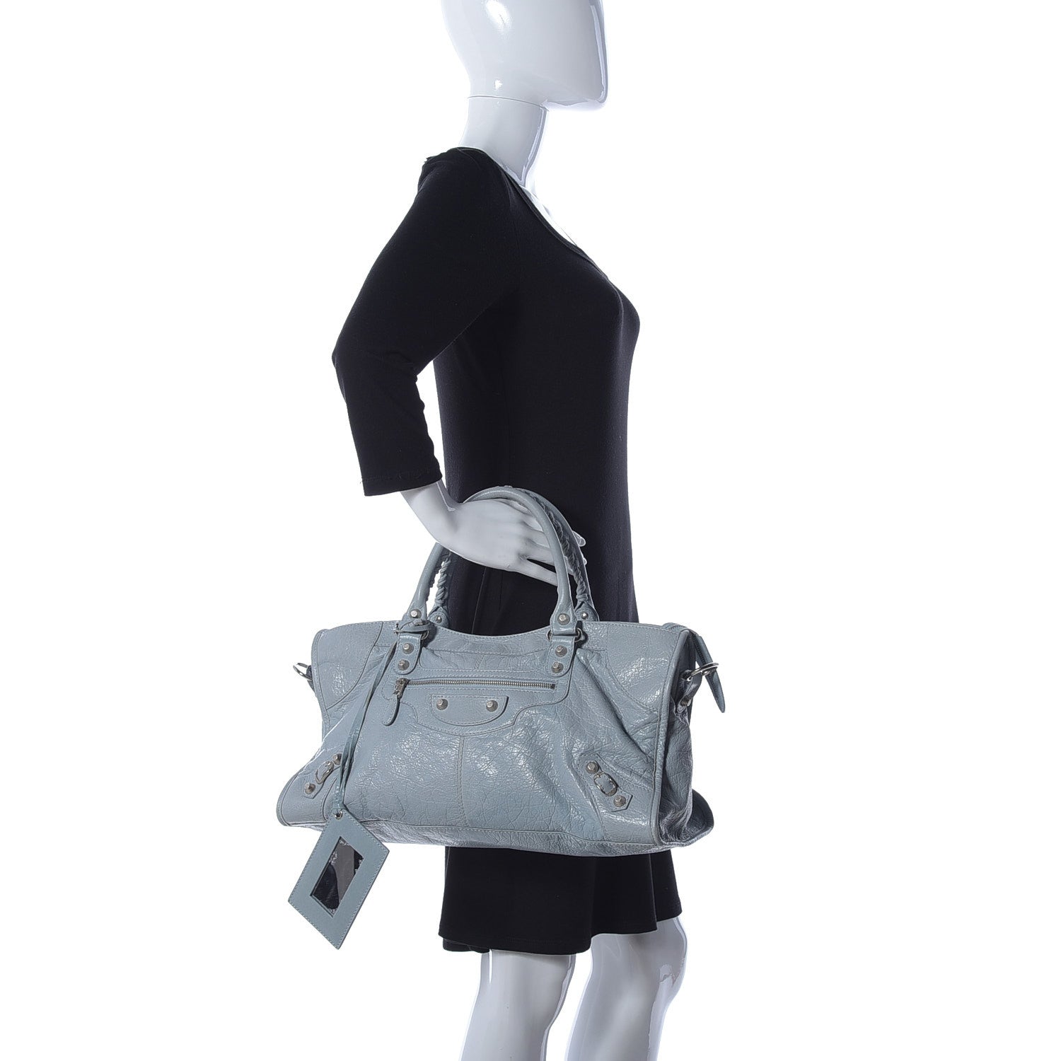 Balenciaga Agneau Giant 12 Silver Hardware Part Time Bleu Opaline 3 of 11