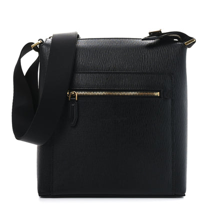 Salvatore Ferragamo Stamped Calfskin Revival 3.0 Crossbody Bag Black 1 of 8