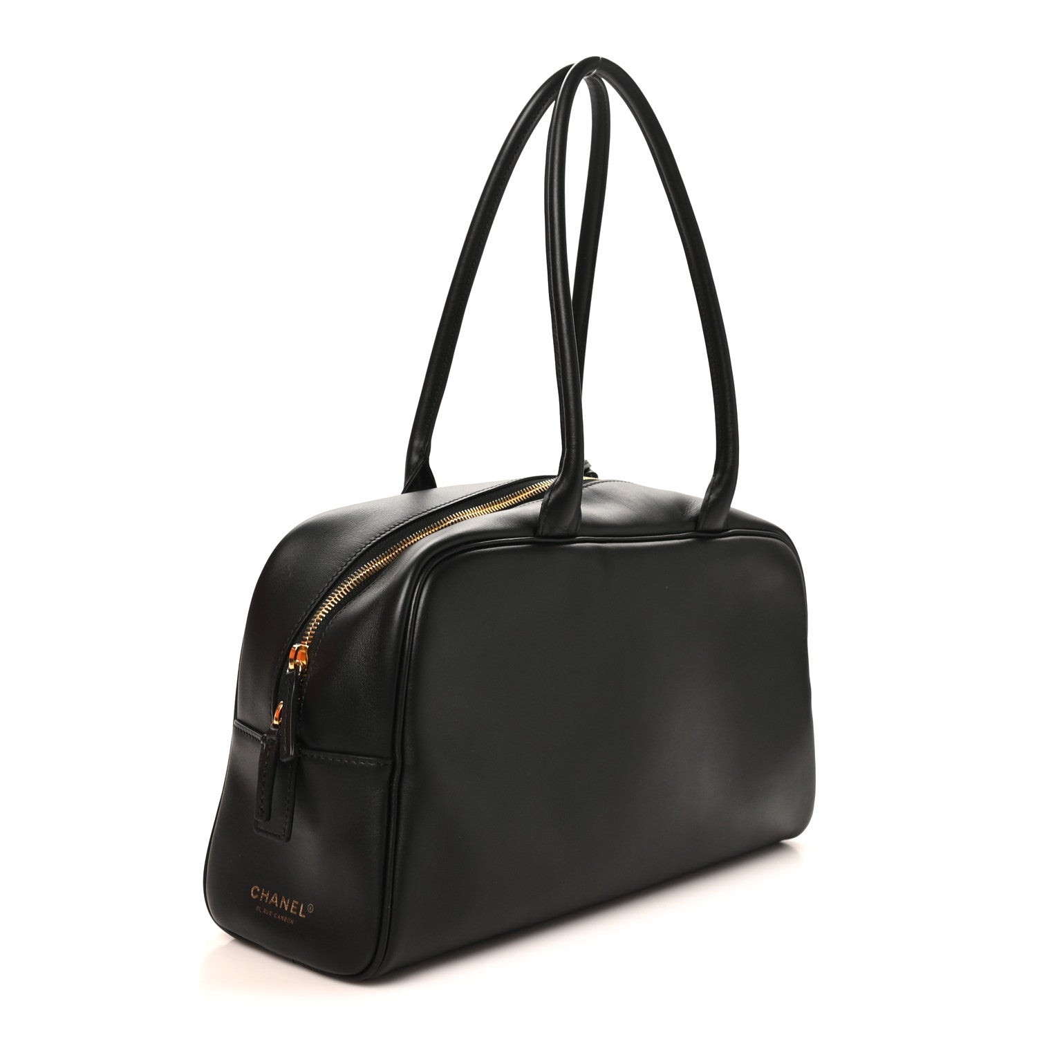 Chanel Calfskin Large Perfect Bowling Bag Black 3 of 10