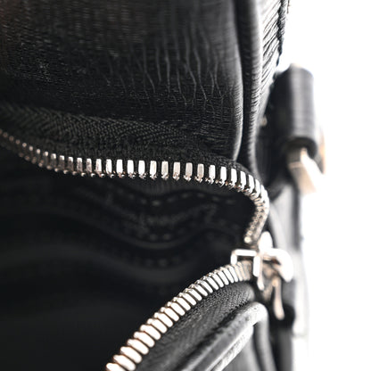 Salvatore Ferragamo Calfskin Zip Around Briefcase Black 10 of 10