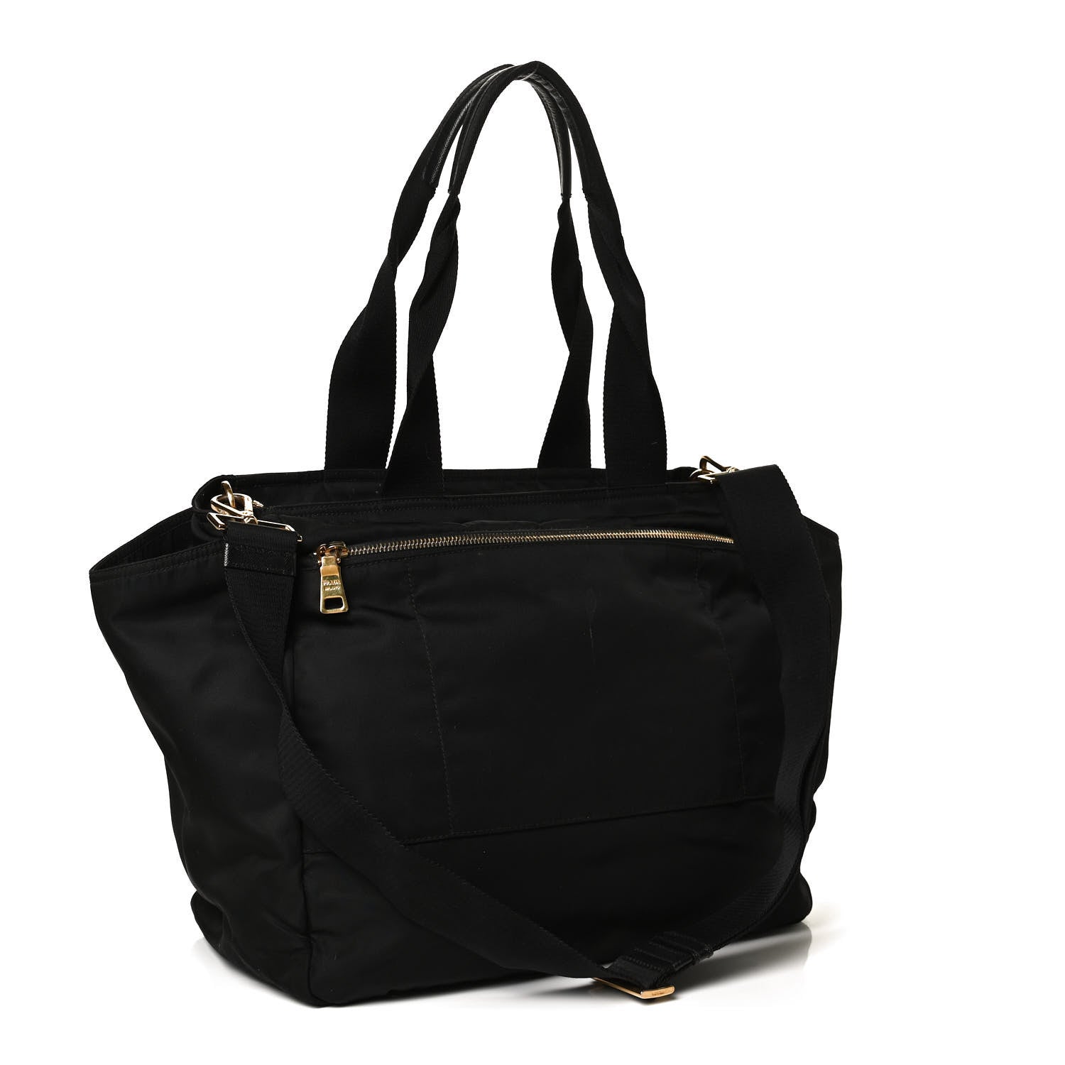 Prada Nylon Vela Baby Bag Black 3 of 14