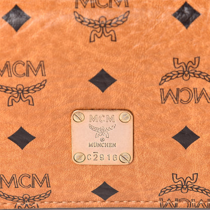 MCM Visetos Heritage Continental Flap Wallet Cognac 6 of 10