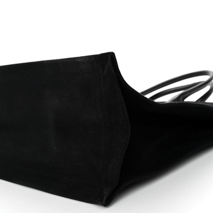 Saint Laurent Linen Calfskin Rive Gauche Tote Black 9 of 10
