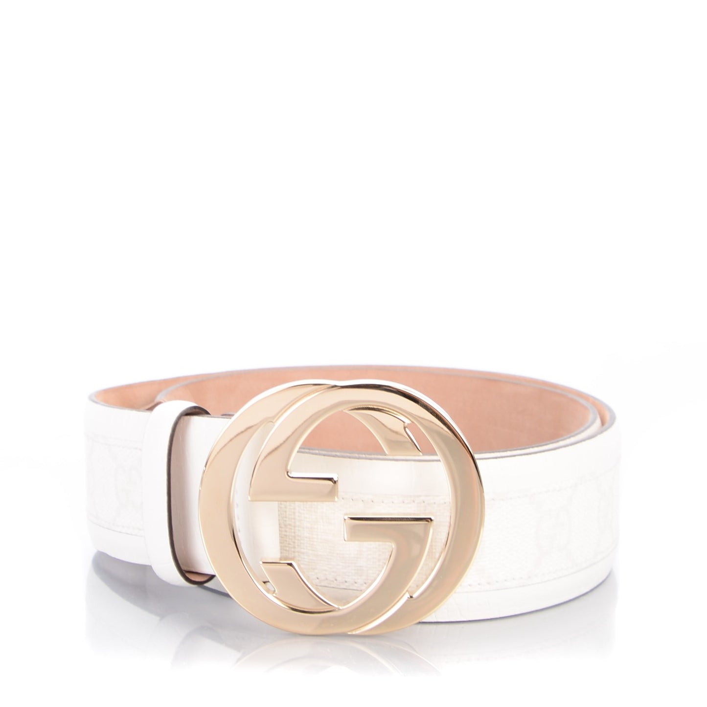 Monogram Calfskin Interlocking G Belt 80 32 Off White