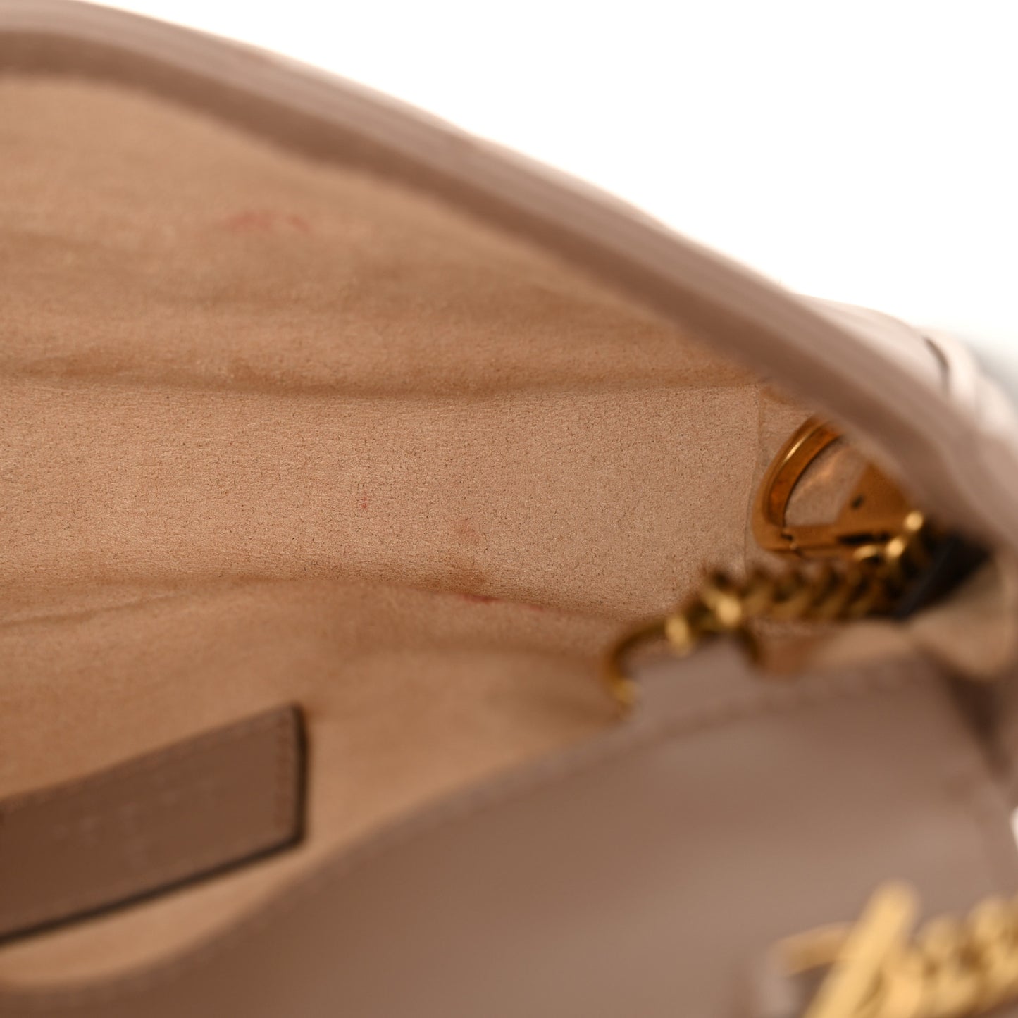 Calfskin Matelasse Super Mini GG Marmont Shoulder Bag Porcelain Rose