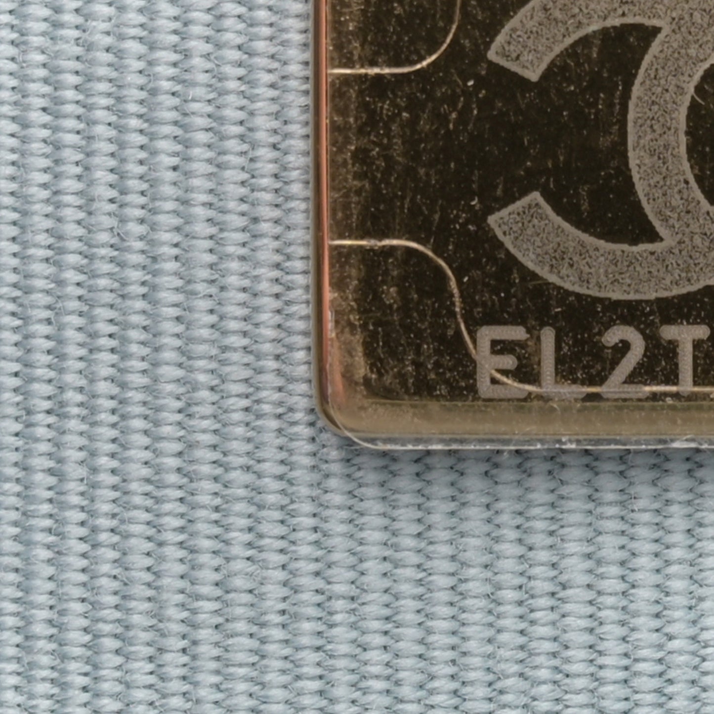 Caviar Quilted Tiny CC Wallet On Chain WOC Light Blue