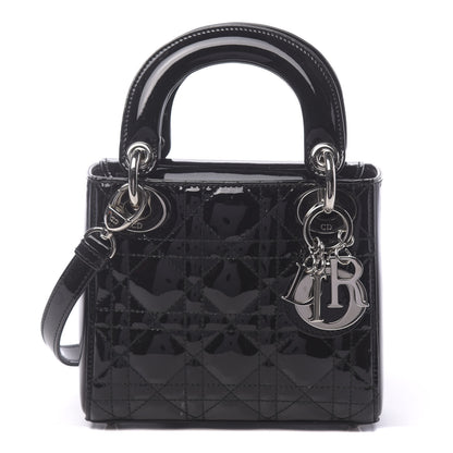 Christian Dior Patent Cannage Mini Lady Dior Black 1 of 11