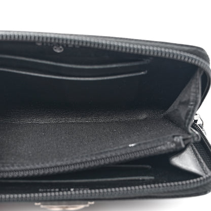 Chanel Caviar Quilted Small Boy Zip Around Wallet Black 5 of 9