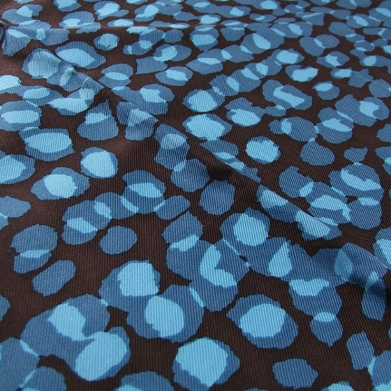 Louis Vuitton Silk Carre Leopard Scarf Blue 4 of 8