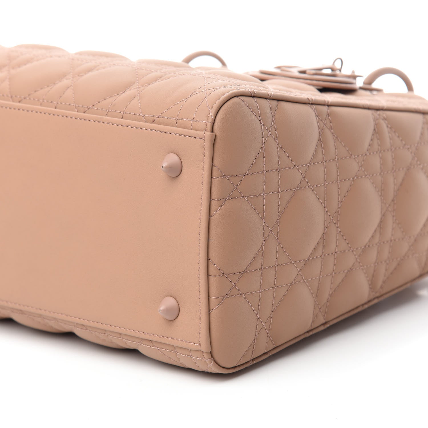 Christian Dior Ultra Matte Calfskin Cannage Medium Lady Dior Beige 7 of 10