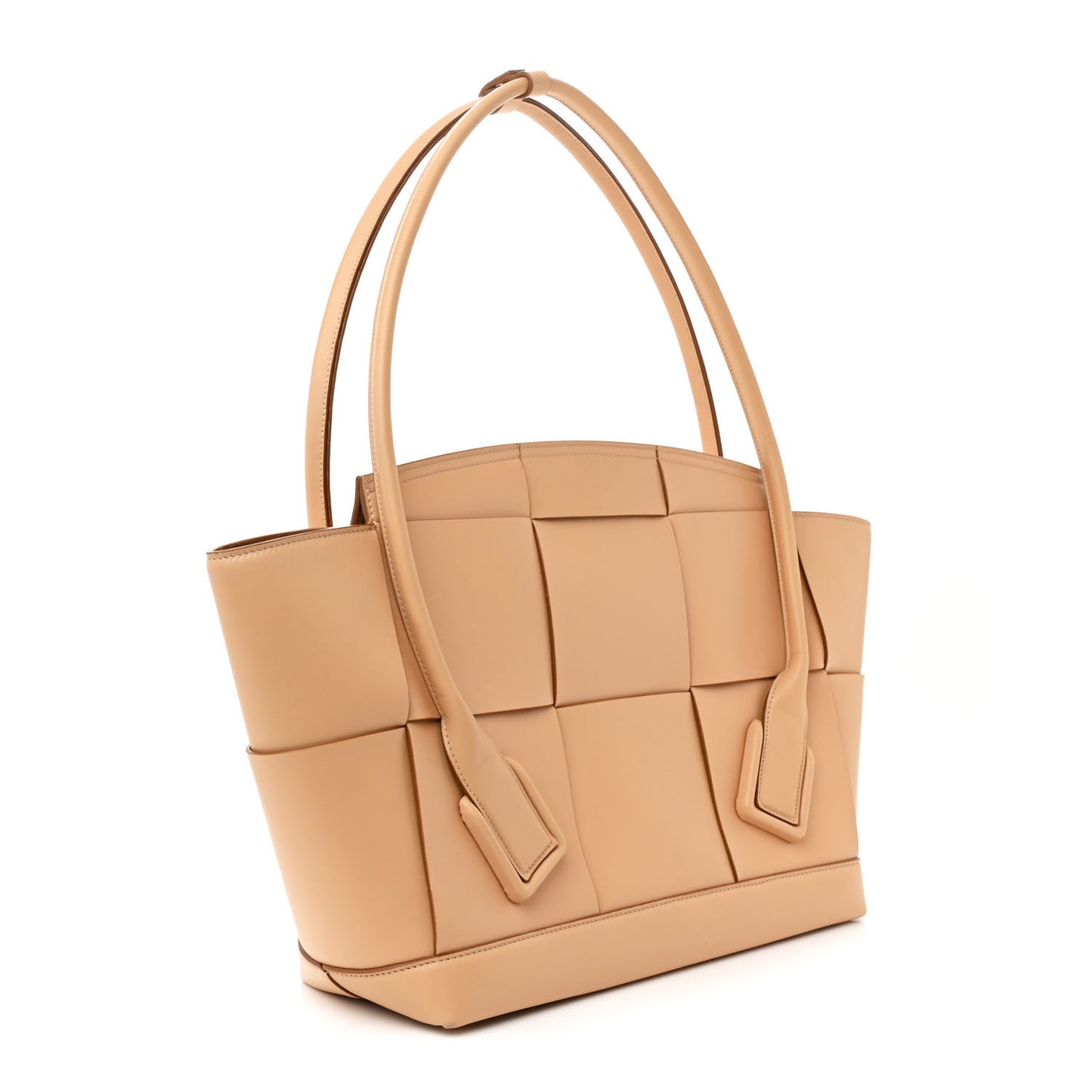 Calfskin Maxi Intrecciato Medium Arco Nude