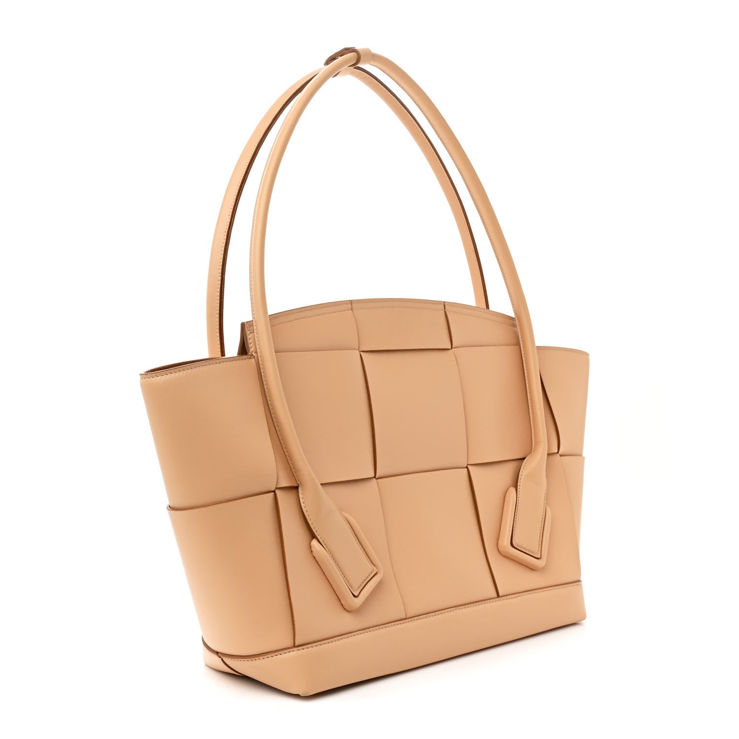 Bottega Veneta Calfskin Maxi Intrecciato Medium Arco Nude 3 of 16