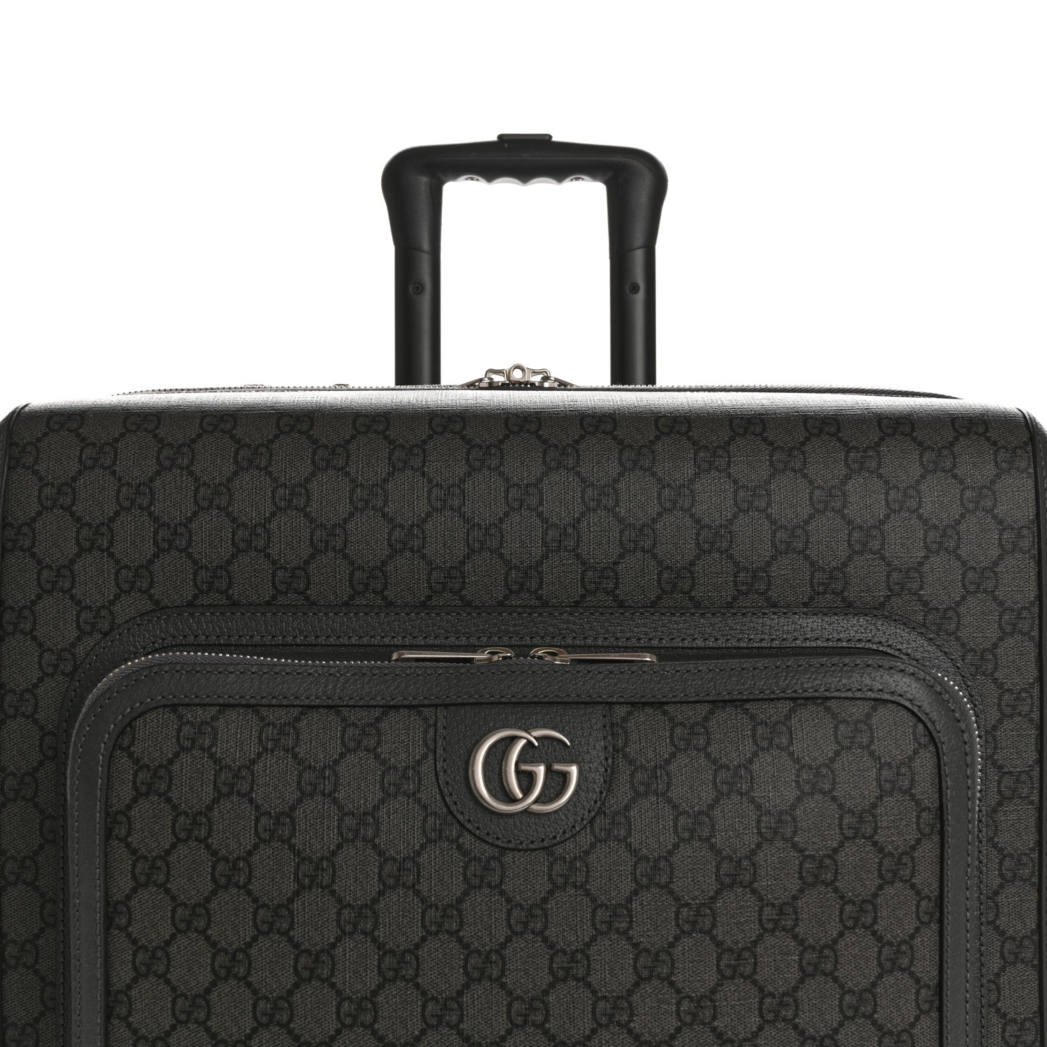 Gucci GG Supreme Monogram Medium Savoy Trolley Grey Black Graphite Grey 7 of 11