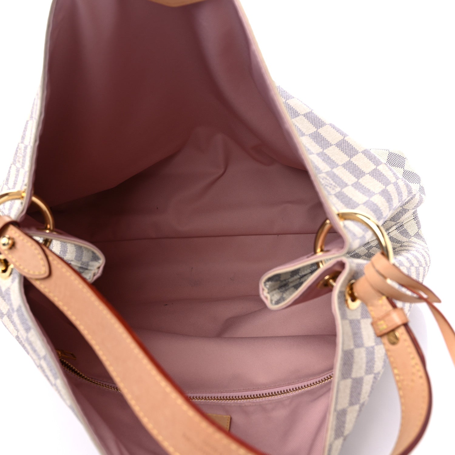 Louis Vuitton Damier Azur Graceful MM Rose Ballerine 5 of 15