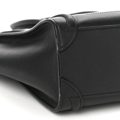 Celine Smooth Calfskin Nano Luggage Black 8 of 12