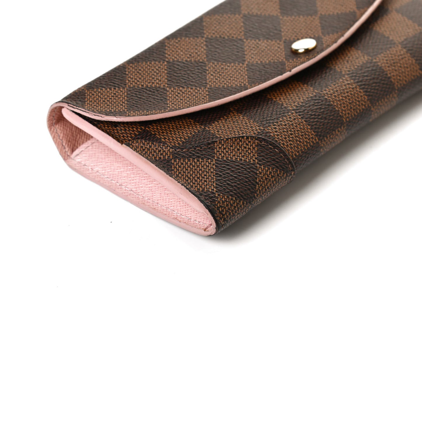 Damier Ebene Caissa Wallet Rose Ballerine