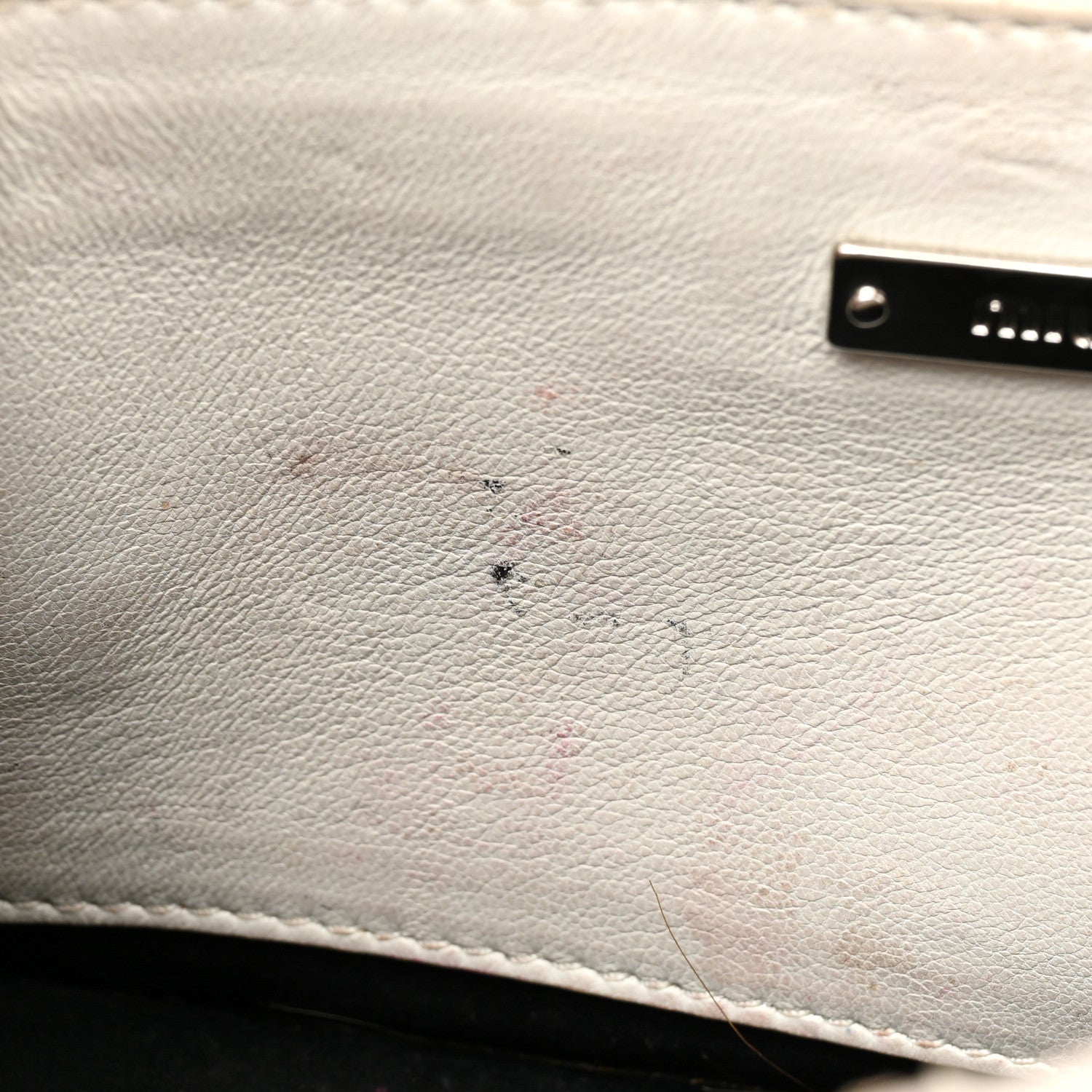 Miu Miu Nappa Matelasse Crystal Embellished Lady Shoulder Bag White 9 of 19