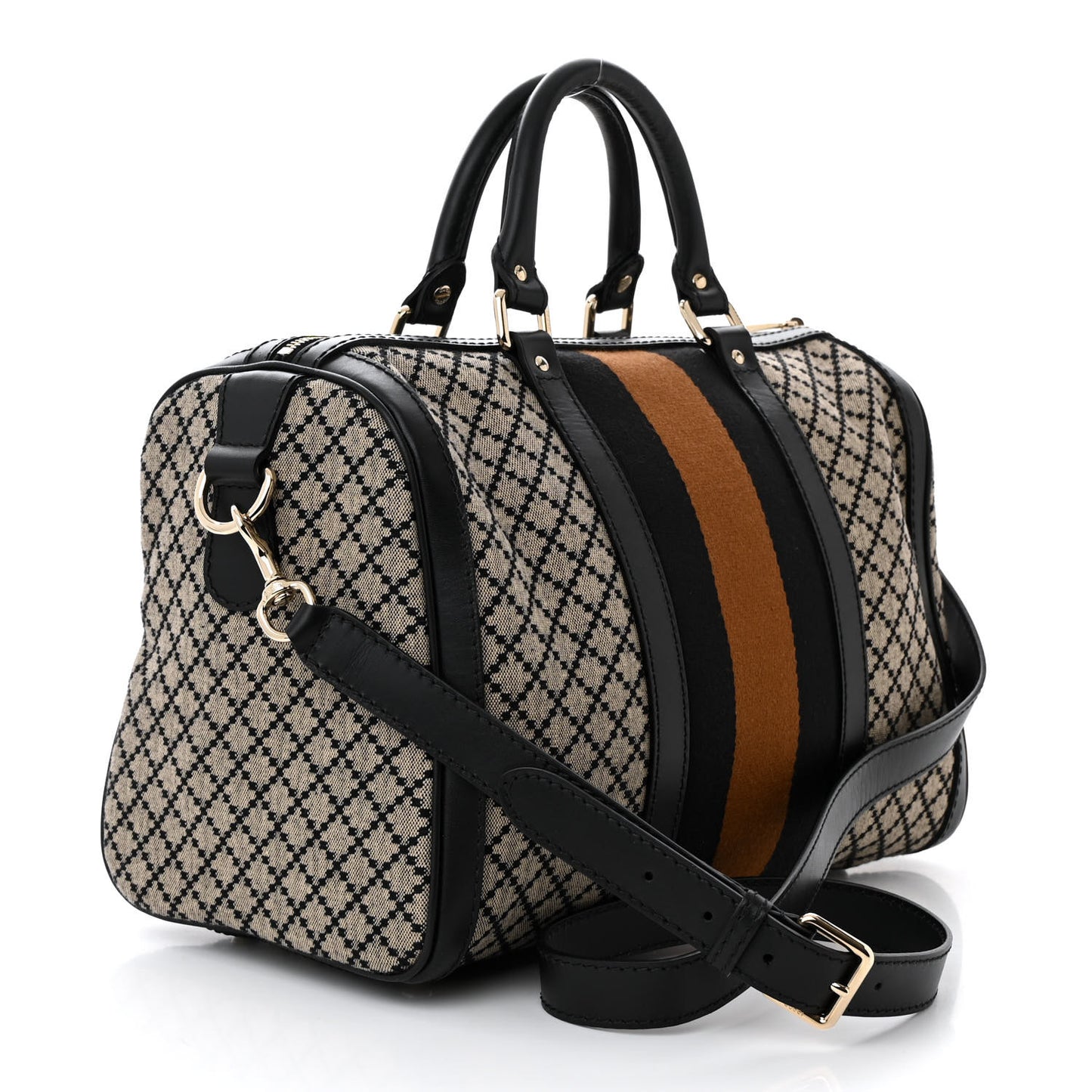 Diamante Vintage Web Medium Boston Black