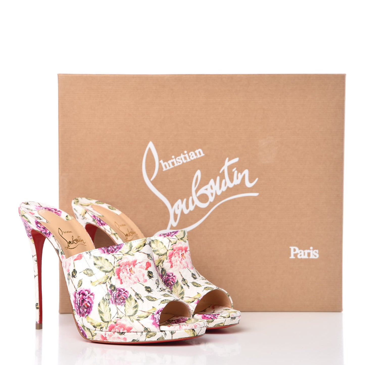 Watersnake Fiori Pigamule 120 Slide Sandals 39 Latte