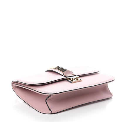 Valentino Garavani Vitello Medium Glam Lock Rockstud Flap Poudre 3 of 9