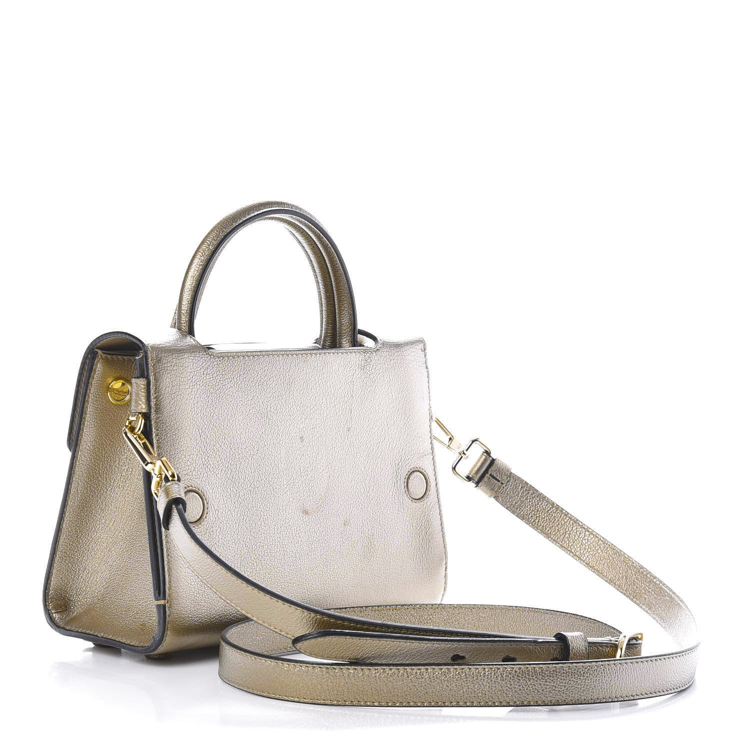Christian Dior Metallic Grained Calfskin Mini Diorever Flap Bronze 4 of 14