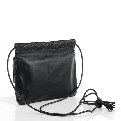 Chanel Calfskin Quilted Cambon Multipocket Shoulder Bag Black 3 of 8