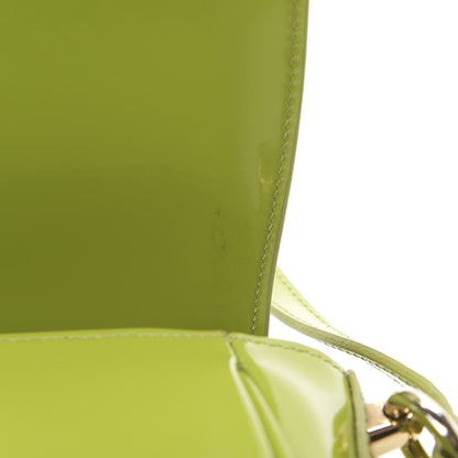 Burberry Patent Small Leigh Crossbody Bag Lemon Green 17 of 19