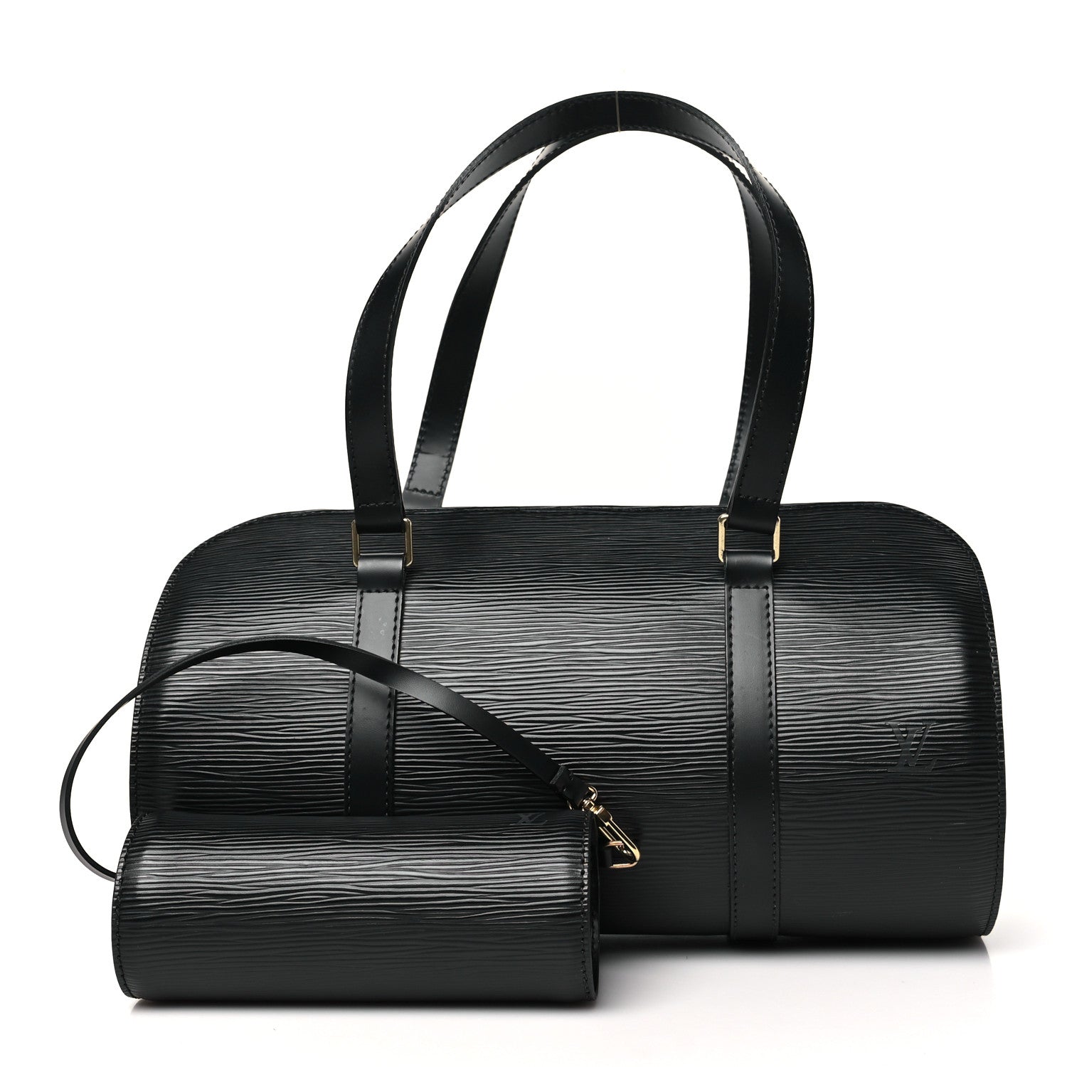 Louis Vuitton Epi Soufflot Black 3 of 9