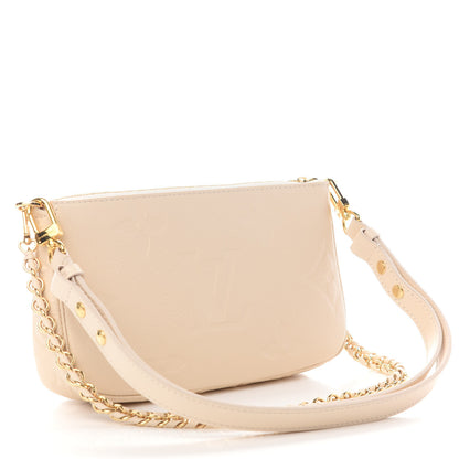 Louis Vuitton Empreinte Monogram Giant Multi Pochette Accessories Cream 3 of 9