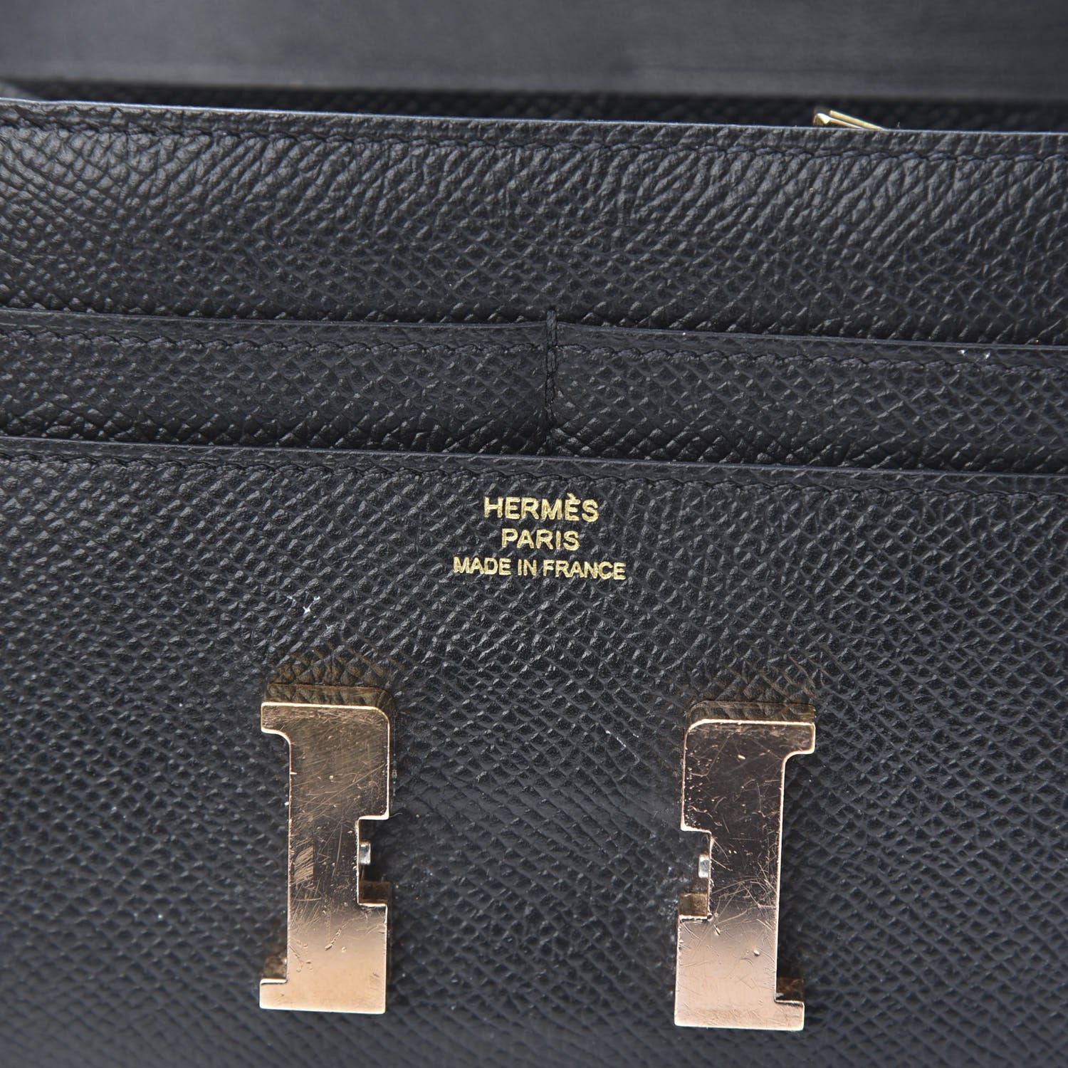 Hermes Epsom Constance Short Wallet Black 6 of 10