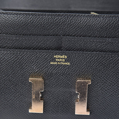 Hermes Epsom Constance Short Wallet Black 6 of 10