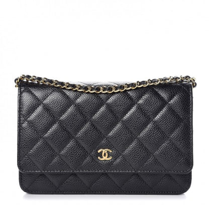 Chanel Caviar Quilted Wallet On Chain WOC Black 1 of 9