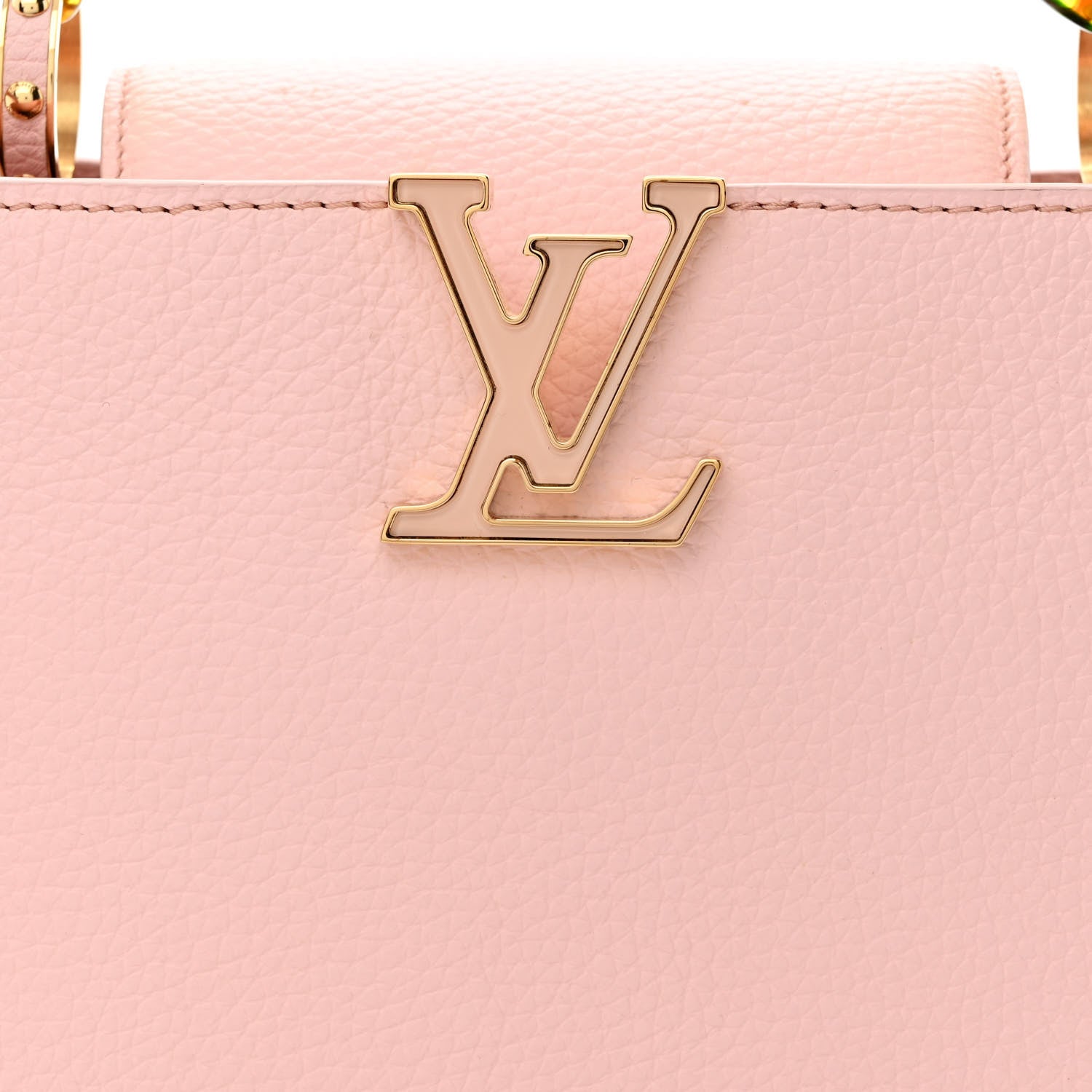 Louis Vuitton Taurillon Resin Murano Capucines BB Rose Jasmin 7 of 12