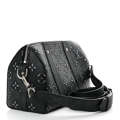Louis Vuitton Cowhide Faded Monogram City Keepall Charcoal 3 of 9