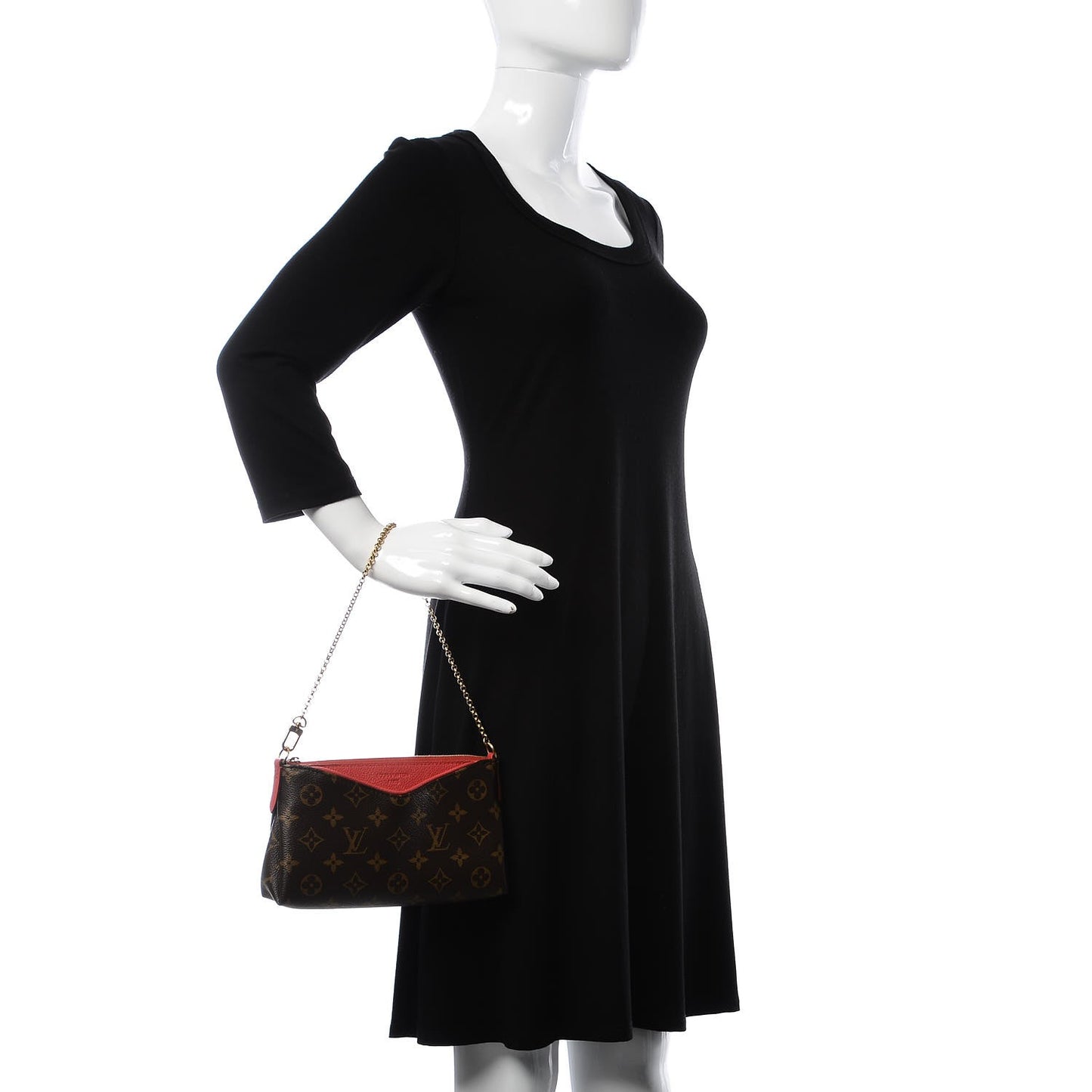 Monogram Pallas Clutch Poppy