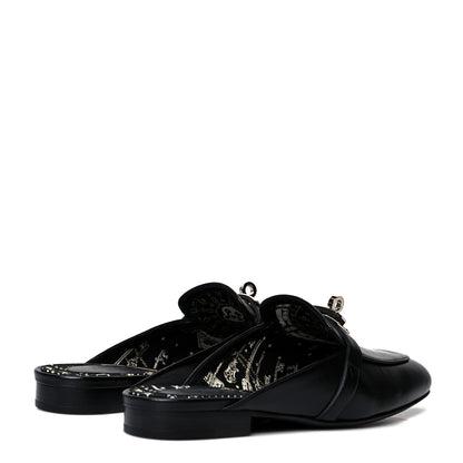 Hermes Goatskin Oz Mules 37 Black 3 of 8