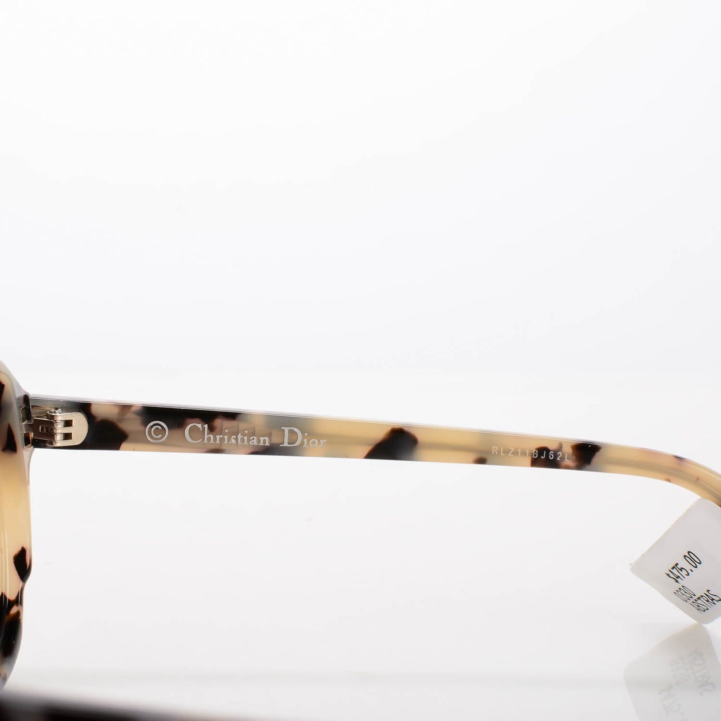 Abstract Mirrored Sunglasses Spotted Havana Blue