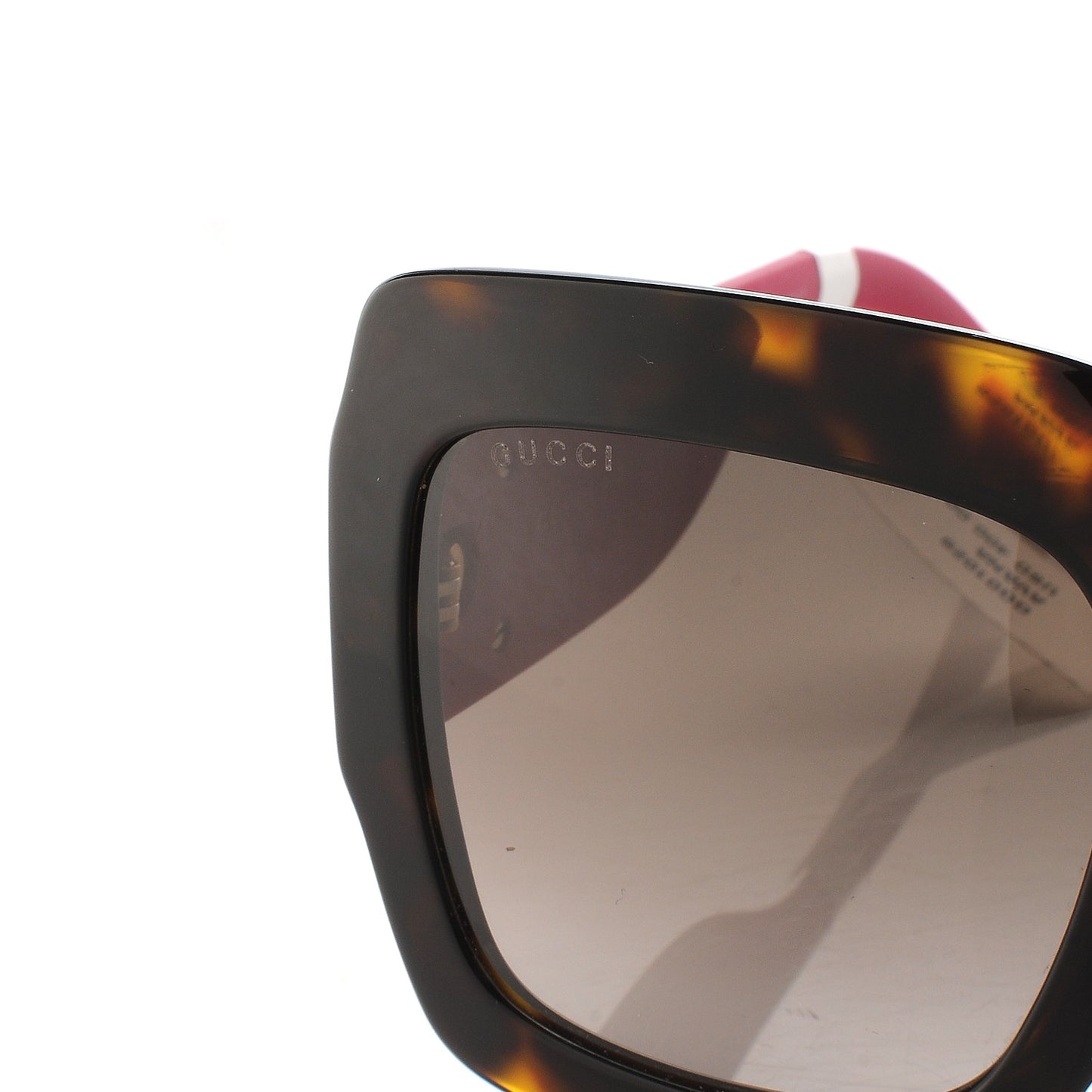 Square Frame GG0102S Sunglasses Glitter Pink Multi