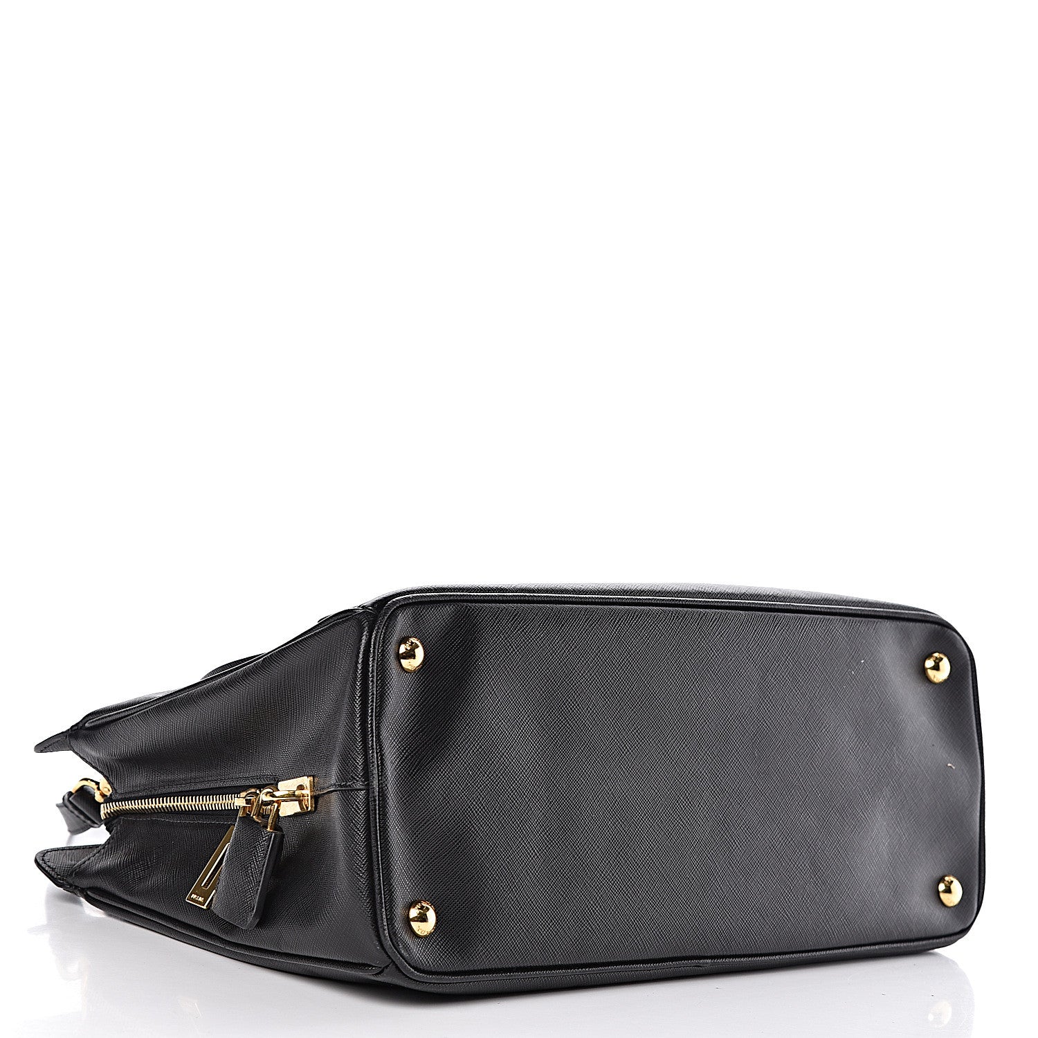 Prada Saffiano Lux Large Top Handle Open Tote Black 4 of 11