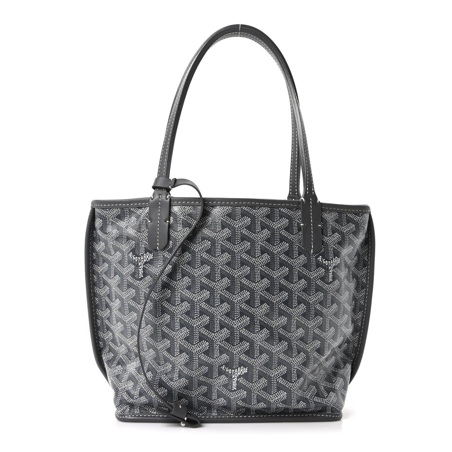 Goyardine Reversible Mini Anjou Grey