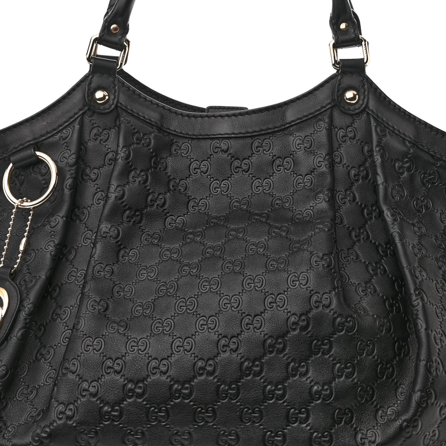 Guccissima Large Sukey Tote Black