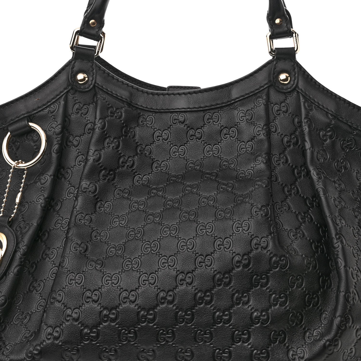 Gucci Guccissima Large Sukey Tote Black 8 of 10