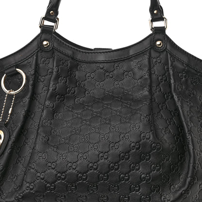 Gucci Guccissima Large Sukey Tote Black 8 of 10