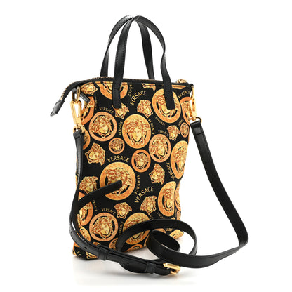 Versace Nylon Mini Medusa Shopper Crossbody Bag Black 3 of 8