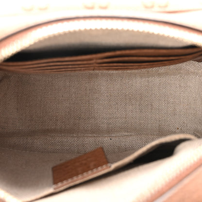 Gucci Monogram Mini Bree Messenger Bag Beige Tabacco 5 of 10