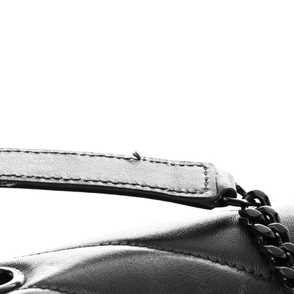 Saint Laurent Calfskin Y Quilted Monogram Monochrome Medium Loulou Chain Satchel Black 11 of 13