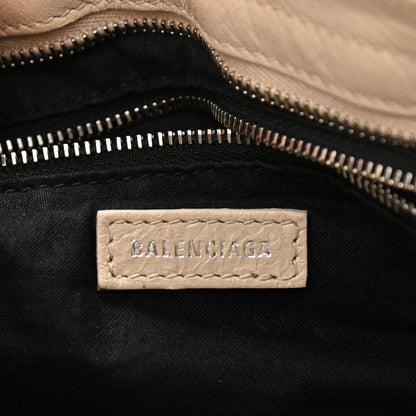 Balenciaga Agneau Classic Silver Hardware S City Logo Strap Light Beige Black 6 of 10