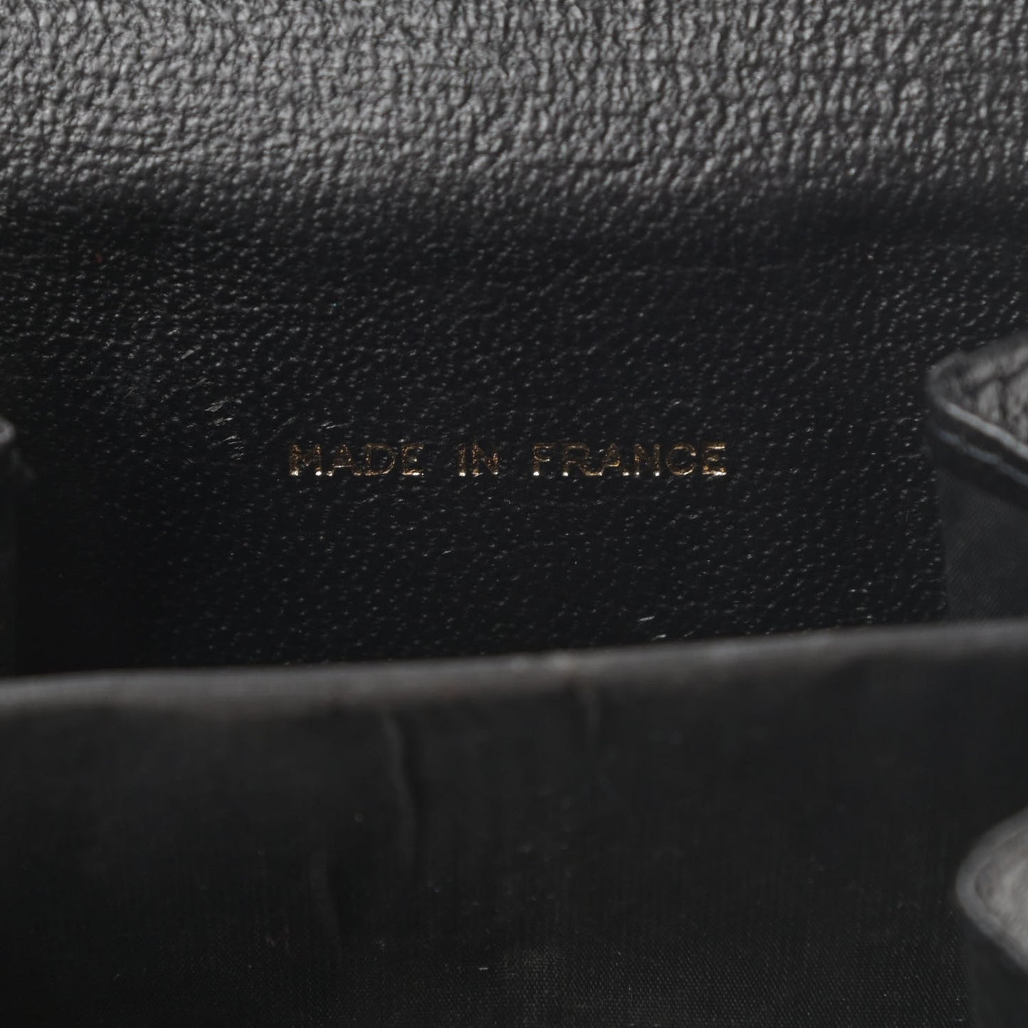 Goatskin Compact CC Flap Wallet Black